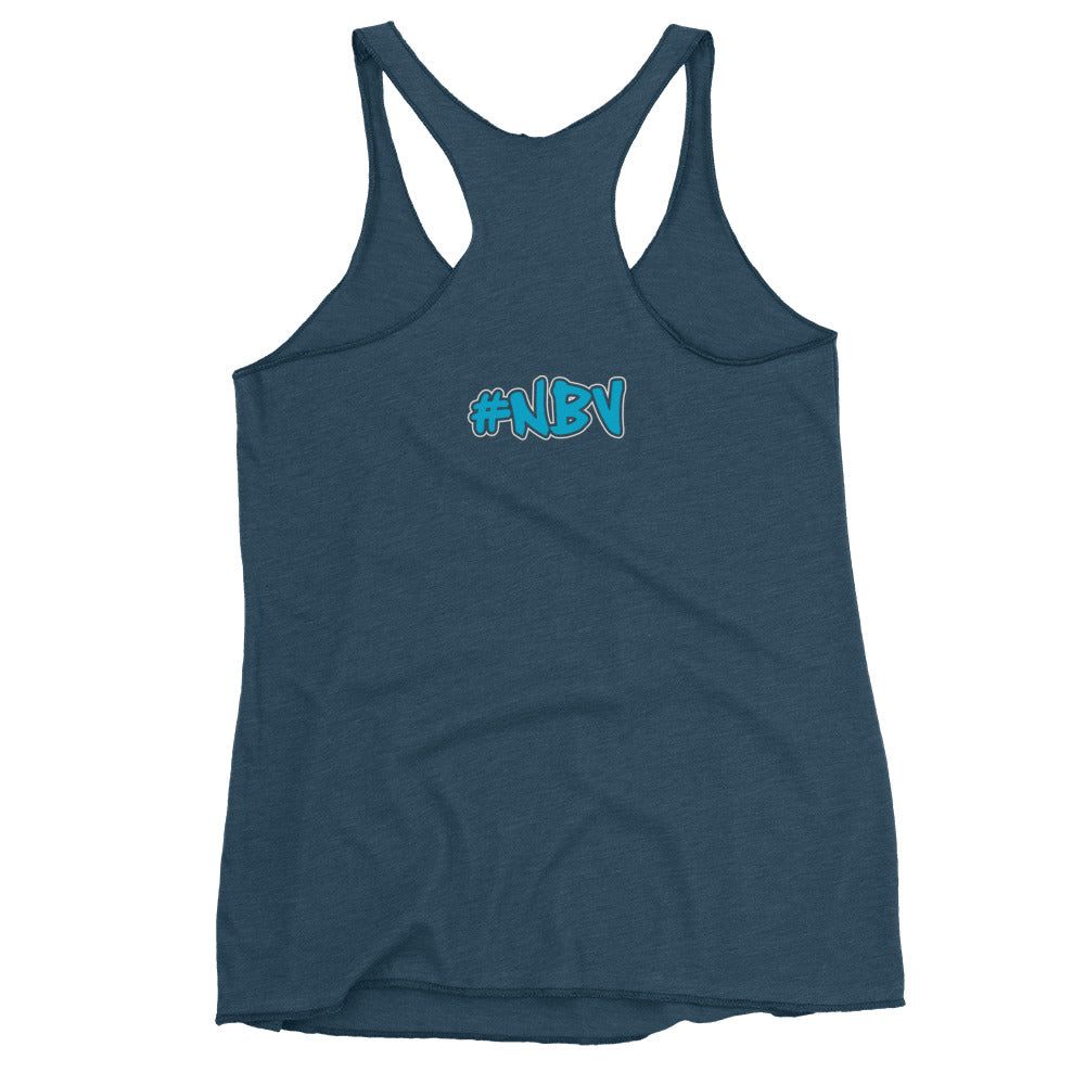 NBV Retro Beach Ladies Racerback Tank