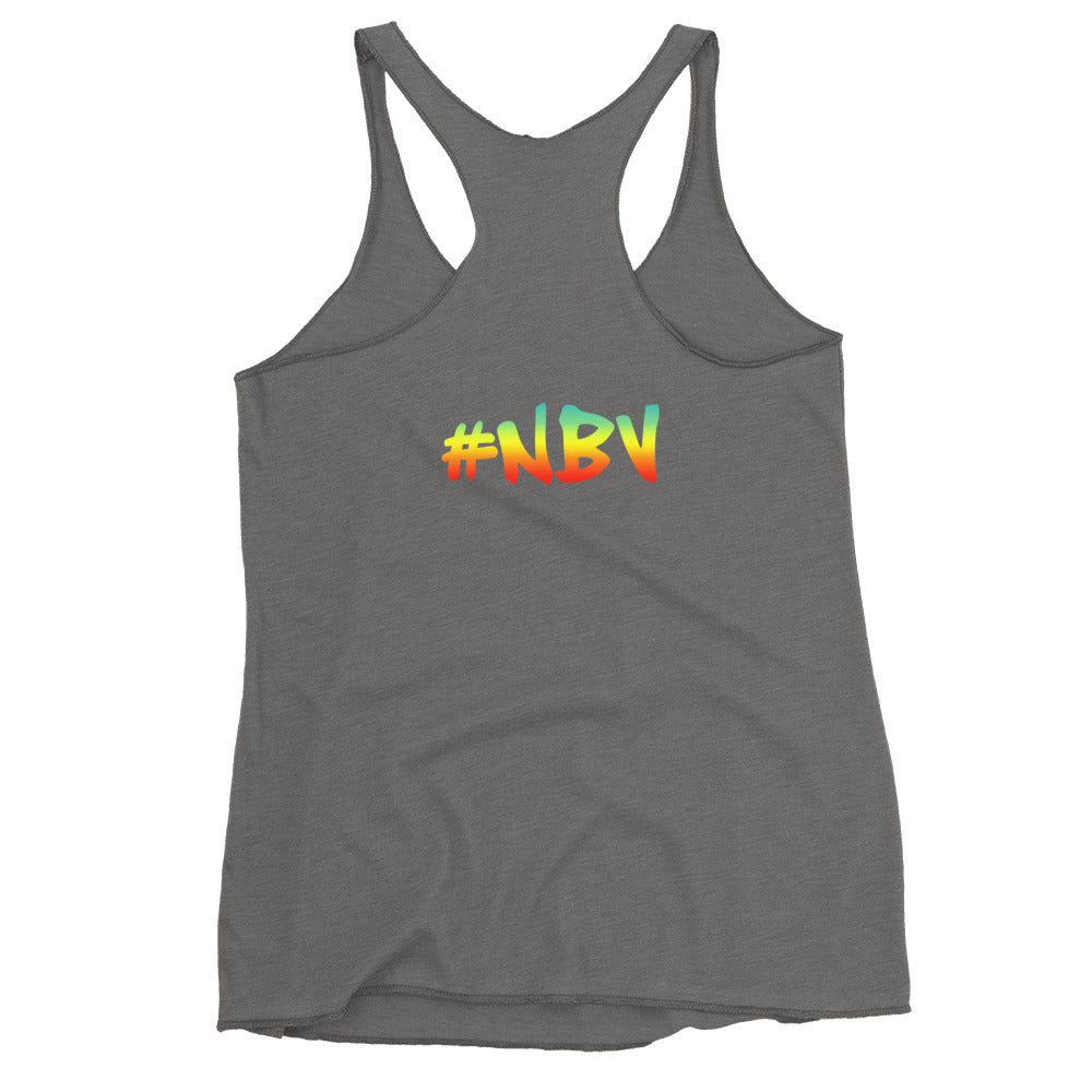 NBV Retro Rainbow Ladies Racerback Tank