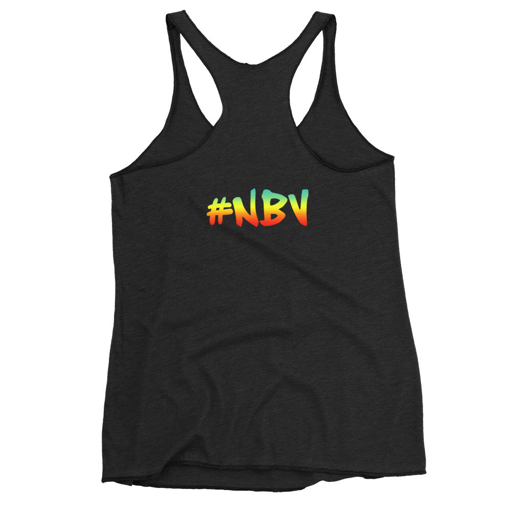 NBV Retro Rainbow Ladies Racerback Tank
