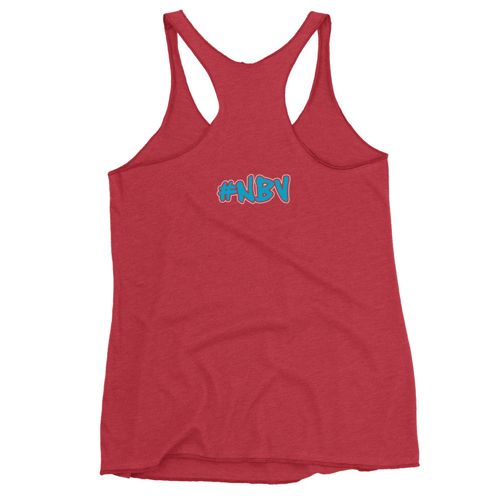 NBV Retro Beach Ladies Racerback Tank