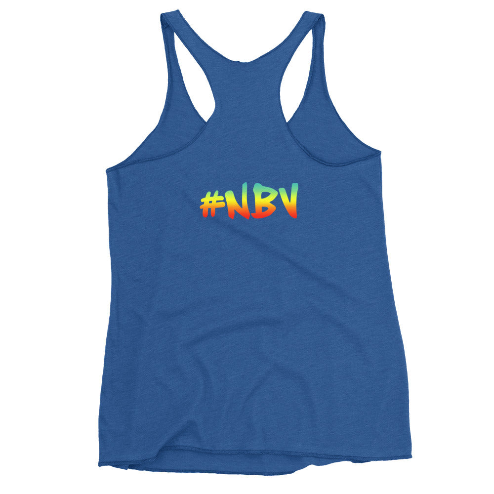 NBV Retro Rainbow Ladies Racerback Tank