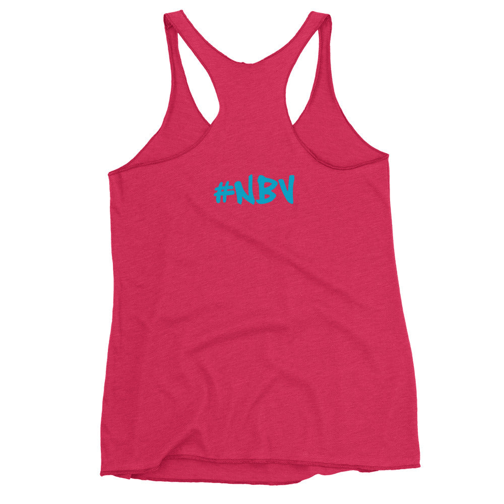 NBV Retro Beach Ladies Racerback Tank