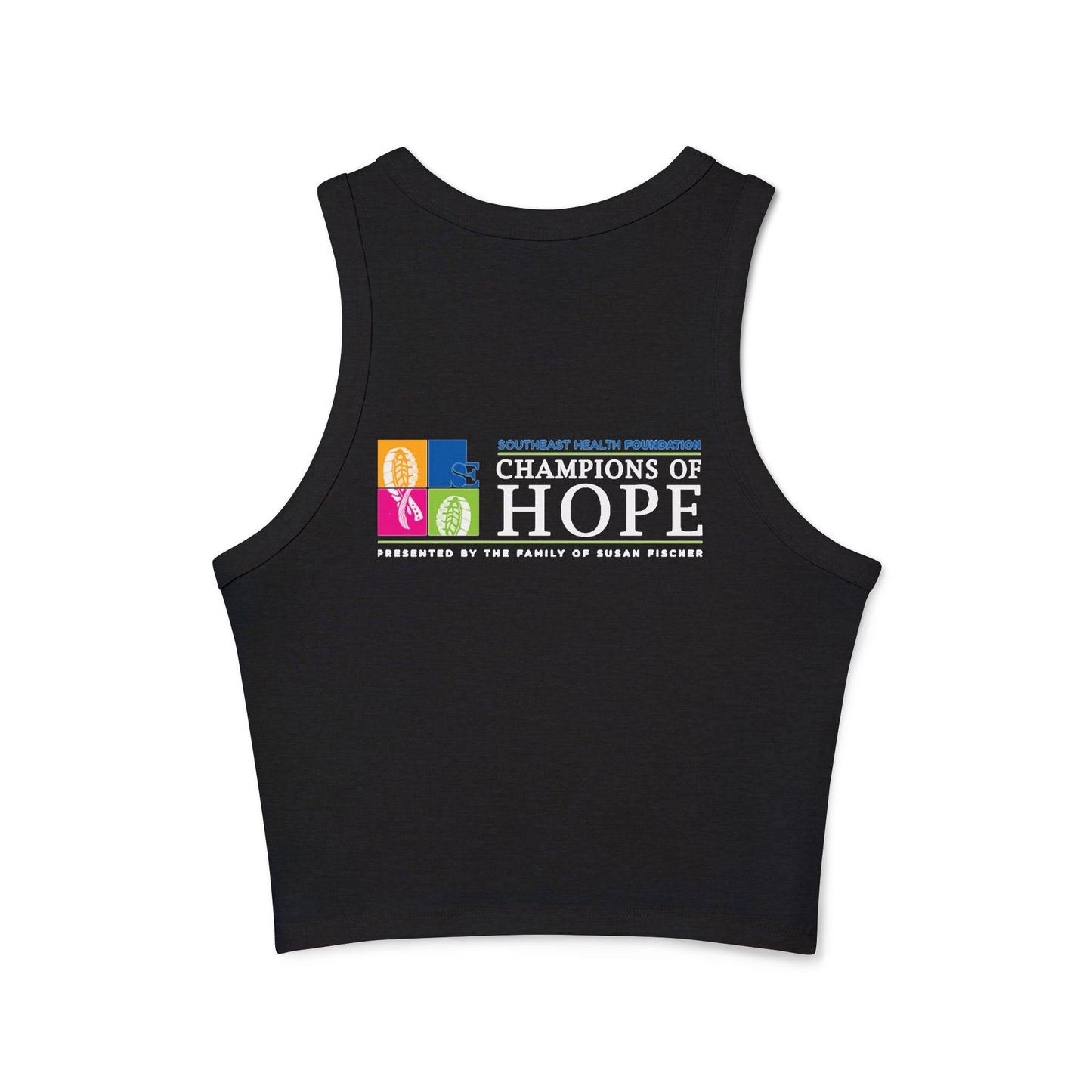 Team #NBV Women’s Micro Rib Racer Tank – Champions of Hope 5K, 10K & Molly’s Mile - No Bad Vibes Edition