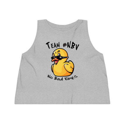 Team #NBV Women’s Cropped Tank – Champions of Hope 5K, 10K & Molly’s Mile - No Bad Vibes Edition