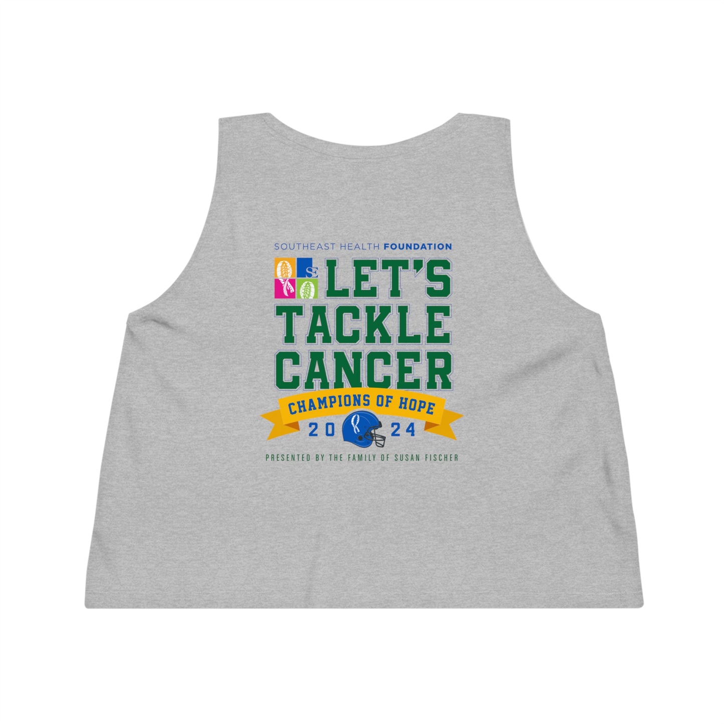 Team #NBV Women’s Cropped Tank – Champions of Hope 5K, 10K & Molly’s Mile - No Bad Vibes Edition
