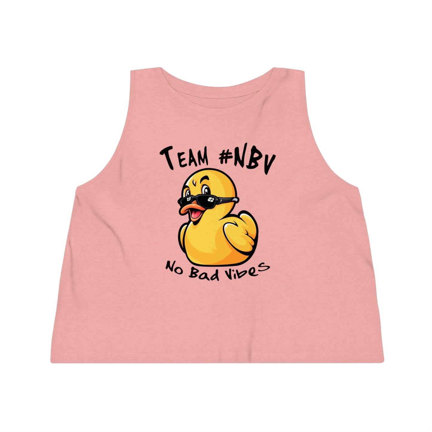Team #NBV Women’s Cropped Tank – Champions of Hope 5K, 10K & Molly’s Mile - No Bad Vibes Edition