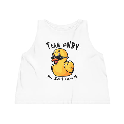 Team #NBV Women’s Cropped Tank – Champions of Hope 5K, 10K & Molly’s Mile - No Bad Vibes Edition