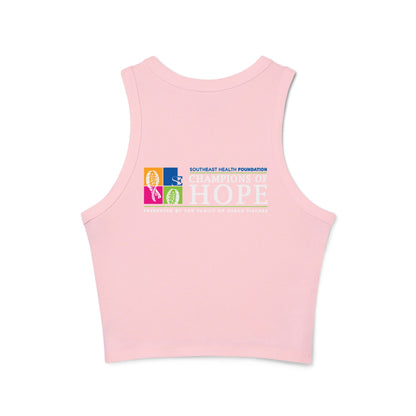 Team #NBV Women’s Micro Rib Racer Tank – Champions of Hope 5K, 10K & Molly’s Mile - No Bad Vibes Edition