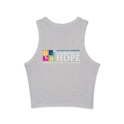 Team #NBV Women’s Micro Rib Racer Tank – Champions of Hope 5K, 10K & Molly’s Mile - No Bad Vibes Edition