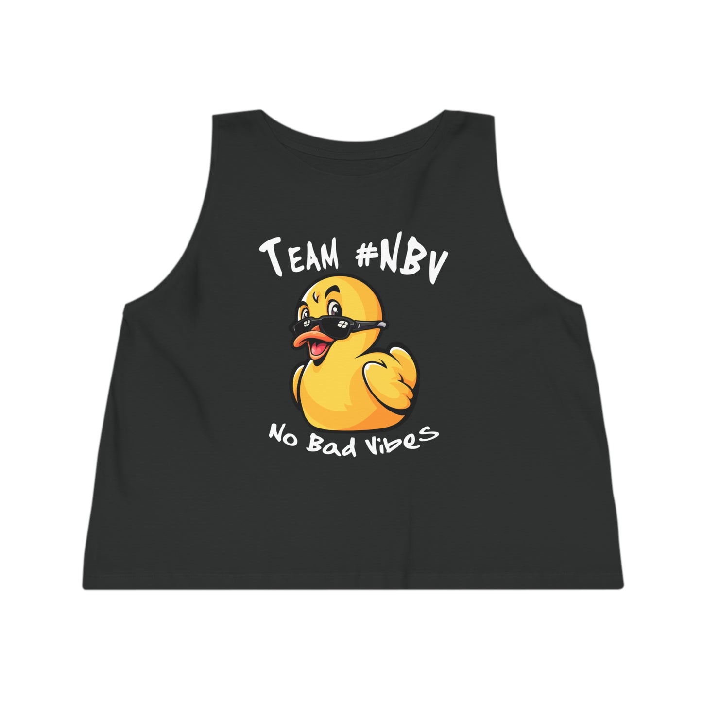 Team #NBV Women’s Cropped Tank – Champions of Hope 5K, 10K & Molly’s Mile - No Bad Vibes Edition