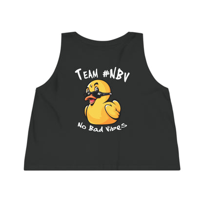 Team #NBV Women’s Cropped Tank – Champions of Hope 5K, 10K & Molly’s Mile - No Bad Vibes Edition