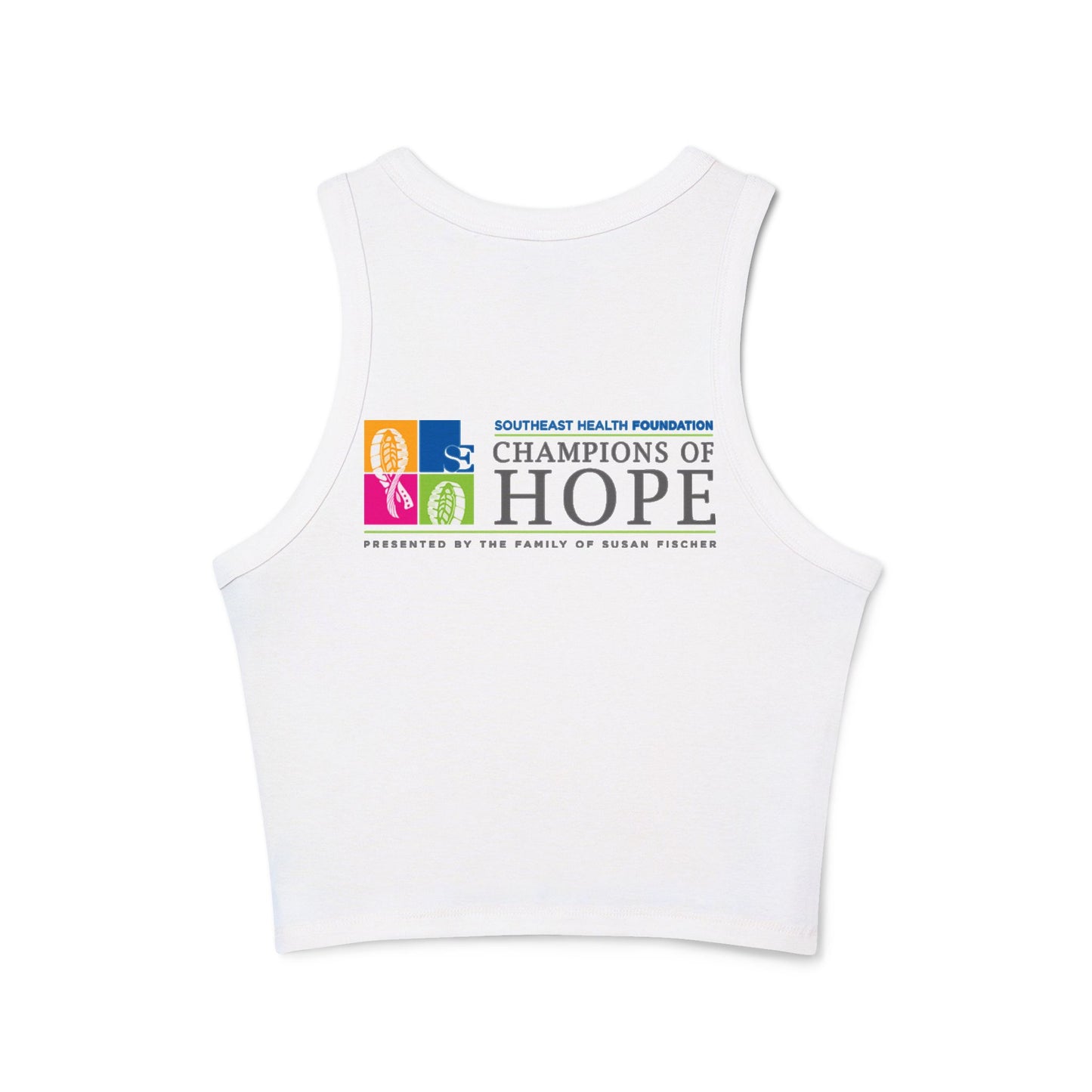 Team #NBV Women’s Micro Rib Racer Tank – Champions of Hope 5K, 10K & Molly’s Mile - No Bad Vibes Edition