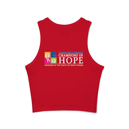 Team #NBV Women’s Micro Rib Racer Tank – Champions of Hope 5K, 10K & Molly’s Mile - No Bad Vibes Edition