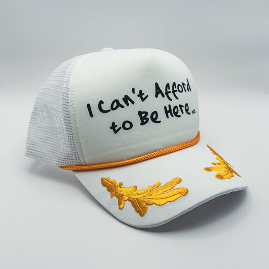 Can’t Afford to Be Here Captain’s Hat | Shipwrecked With Style
