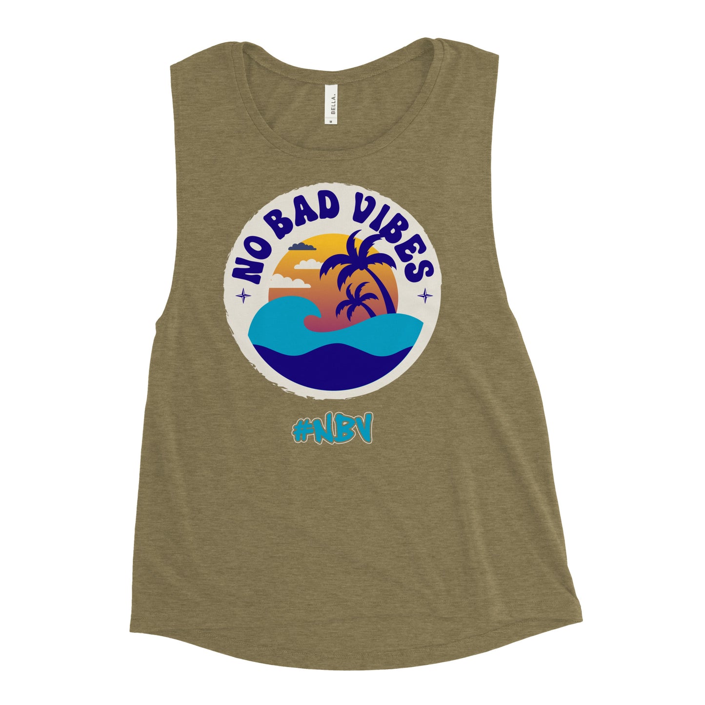 NBV Retro Beach Ladies Muscle Tank