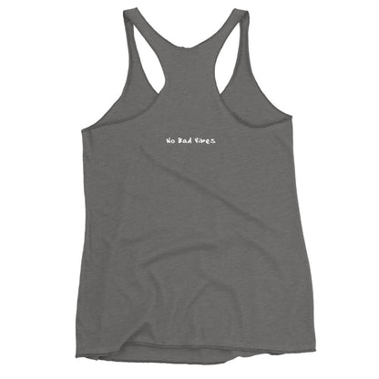 NBV Words Happiness Depends Ladies Racerback Tank