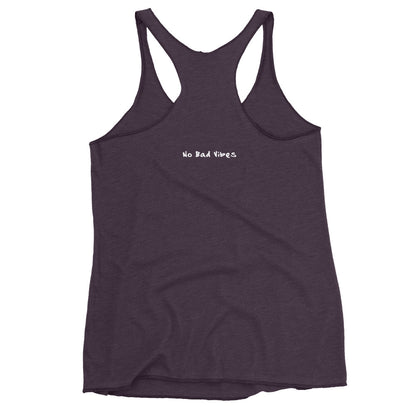 NBV Words Happiness Depends Ladies Racerback Tank